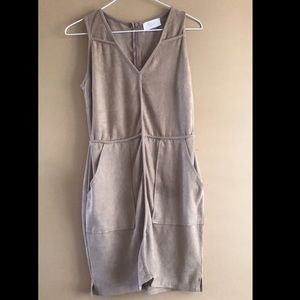 Suede dress